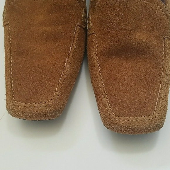 ANN MARINO TAN SUEDE WEDGE sz 7 - Picture 2 of 8